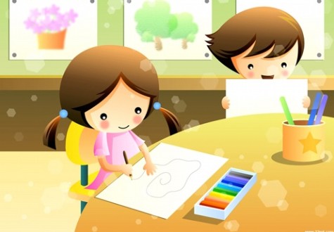 看图写话:认真写作业