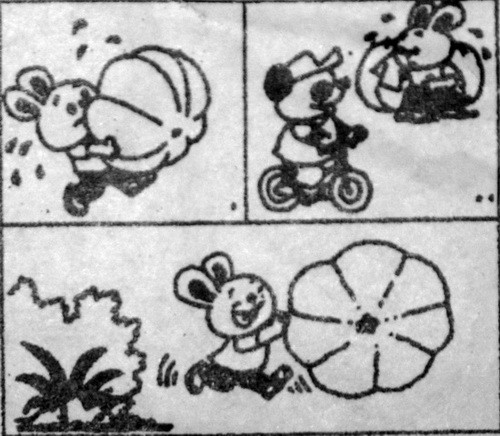 小兔运南瓜(看图写话)