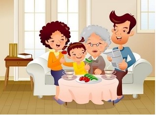 看图写话:在家里